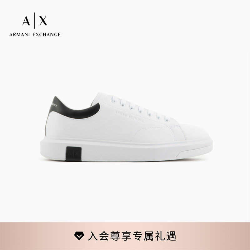 AX/阿玛尼男士低帮系带运动鞋