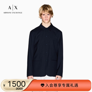 新款 阿玛尼冬季 男士 单排扣衬衫 外套官方 ARMANI 领西装 EXCHANGE
