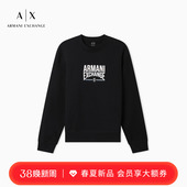 男宽松圆领印花运动毛圈套头卫衣 阿玛尼春夏新款 ARMANI EXCHANGE