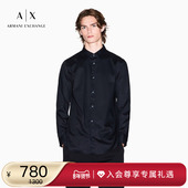 衬衫 ARMANI 上衣 男印花人夫感纯棉长袖 西装 EXCHANGE 阿玛尼冬新款