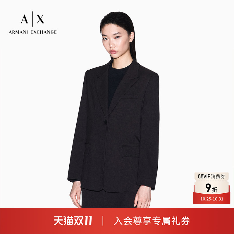 AX/阿玛尼女士戗驳领西装外套