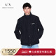 阿玛尼秋冬新款 ARMANI EXCHANGE 男立领休闲简约教练夹克运动外套