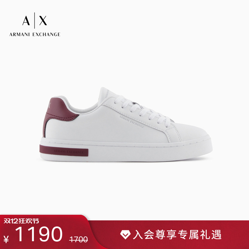 AX/阿玛尼女士低帮板鞋休闲鞋