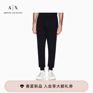 宽松锥形纯棉休闲运动卫裤 ARMANI 男士 阿玛尼春夏新款 EXCHANGE