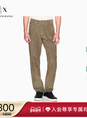 ARMANI EXCHANGE/阿玛尼冬季新款男士低腰直筒做旧休闲牛仔裤官方