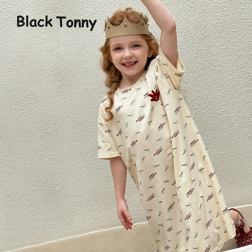 小黑托昵木代尔家居服套装奶油衣