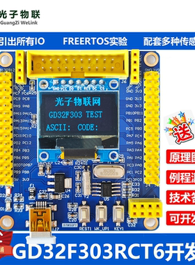 全新GD32F303RCT6开发板 GD32学习板核心板评估板含例程主芯片