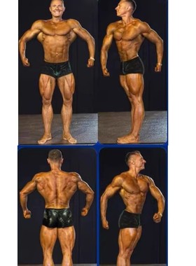 男士黑色亮皮边宽三角裤弹力紧身15CM厘米新款古典比赛裤CBBA赛裤