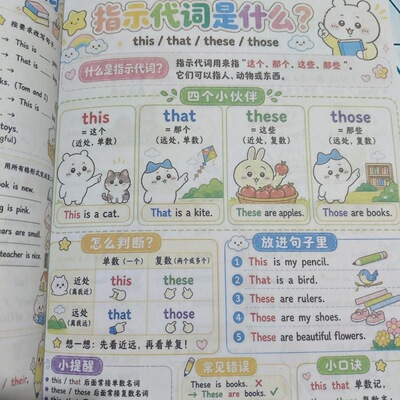小初英语语法冠词时态漫画本
