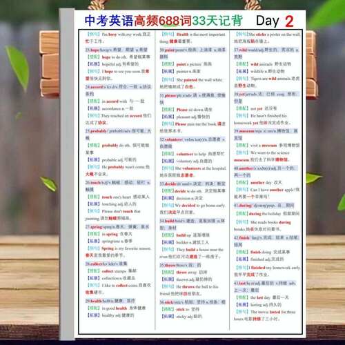 中考英语688个高频词短语