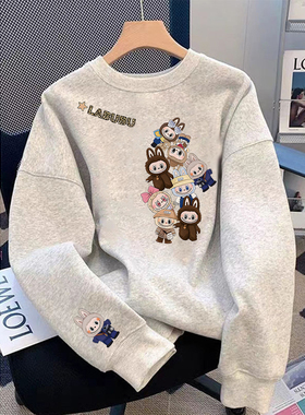 奥特莱斯~品牌外贸专柜捡漏秋冬新款加绒卫衣女百搭爆款上衣外套