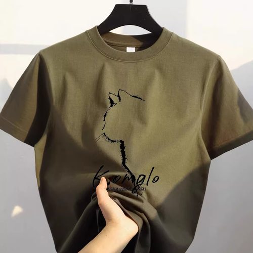 外贸原单正品尾货清仓~美式潮牌新款宽松简约男女复古印花短袖T恤