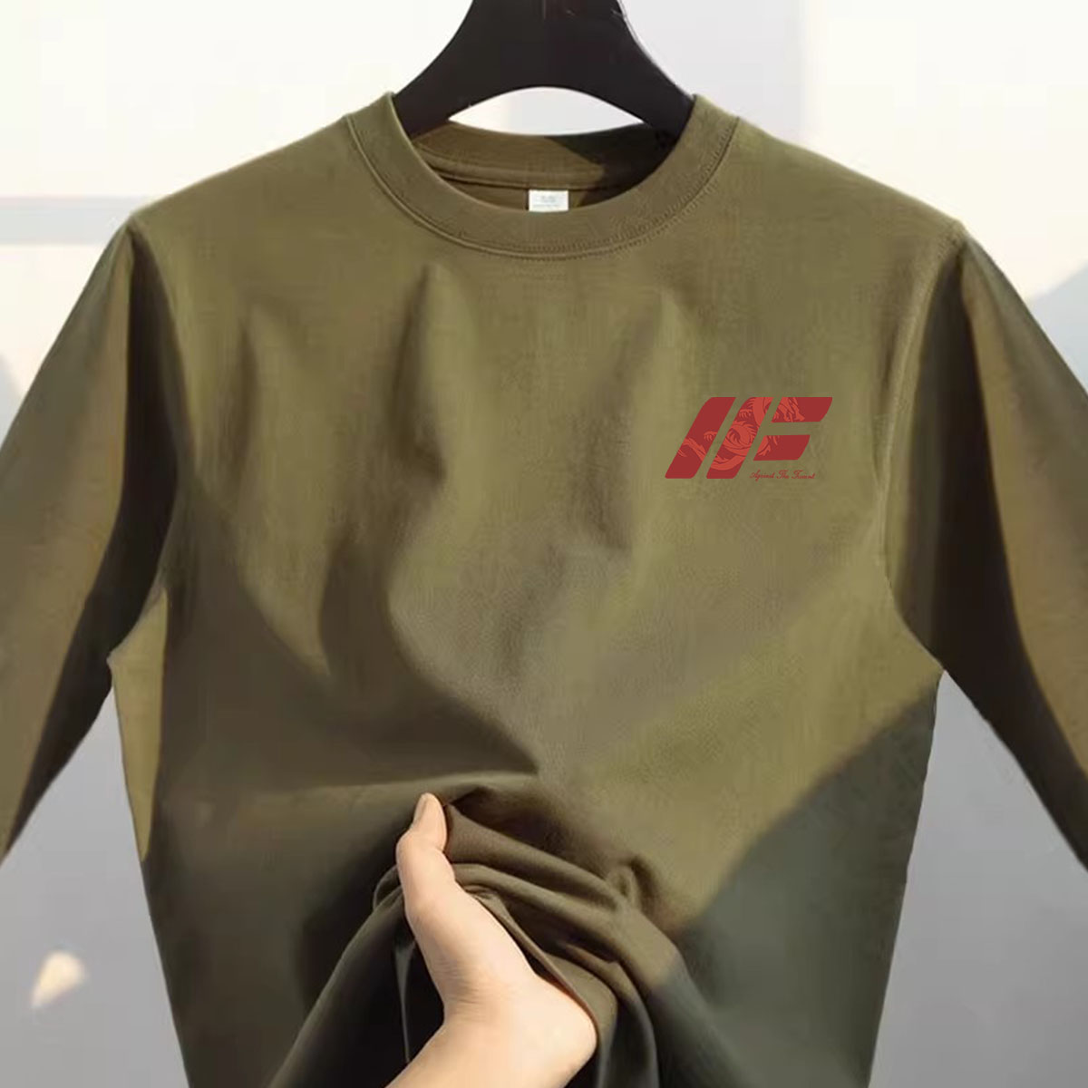 奥特莱斯~品牌外贸专柜捡漏百搭纯棉新款秋冬男女休闲长袖T恤打底