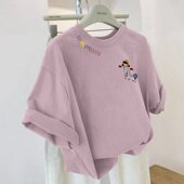 百搭休闲男女印花短袖 奥特莱斯 品牌折扣捡漏2026年春夏新款 t恤潮