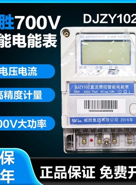 威胜DJZY102智能单相700V直流表高精度供电家用工业智能电表300A