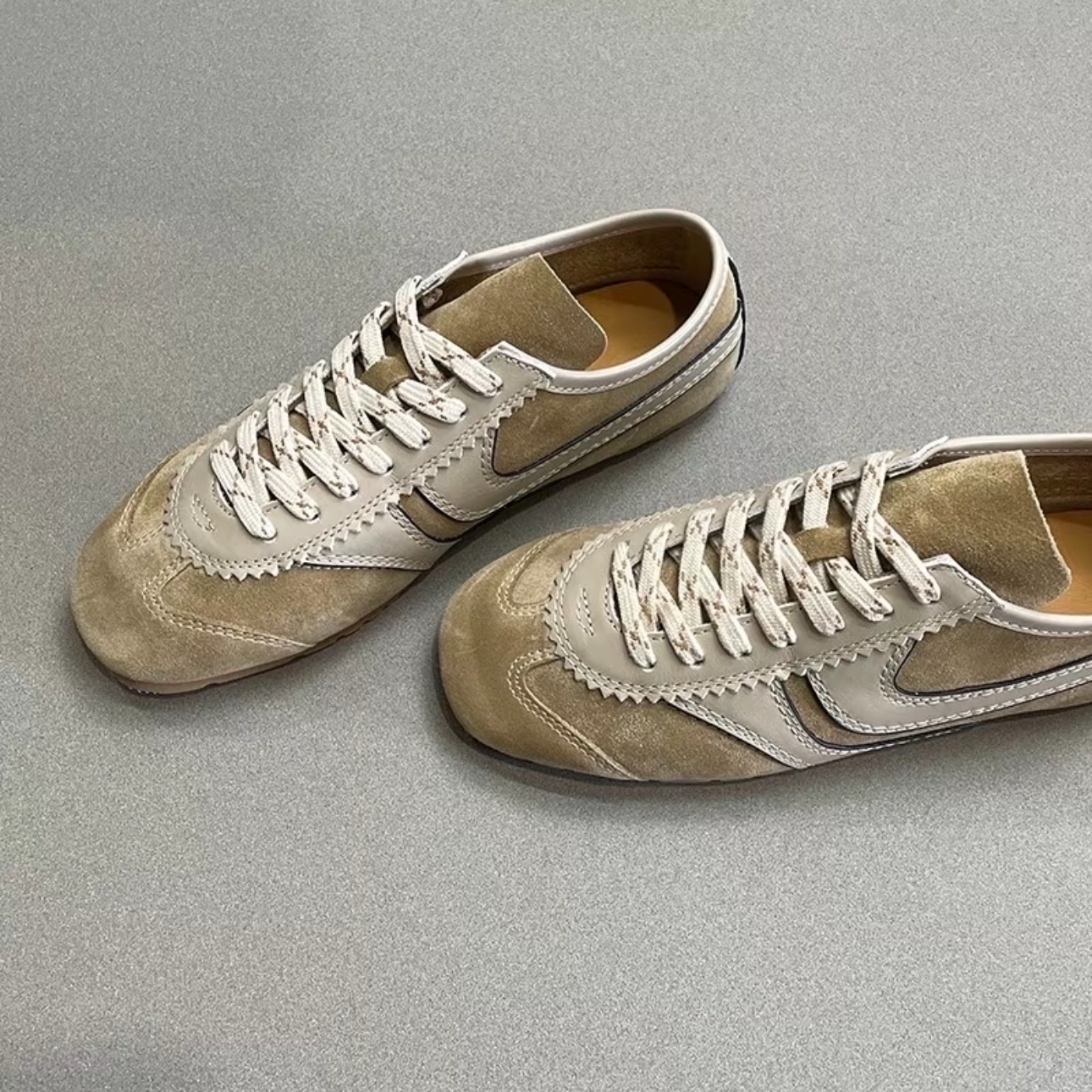 savi德训鞋百搭系带方头运动平底真皮休闲鞋 C80818,女鞋,德训鞋,淘宝优惠券,粉丝福利购,淘宝优惠卷