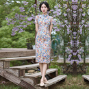 小碎花旗袍夏季 高级感绝美改良连衣裙女复古风 年轻款 少女2025新款