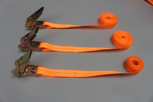 出口型环形捆绑带汽车货物收紧拉紧带棘轮行李固定紧绳器织带25MM