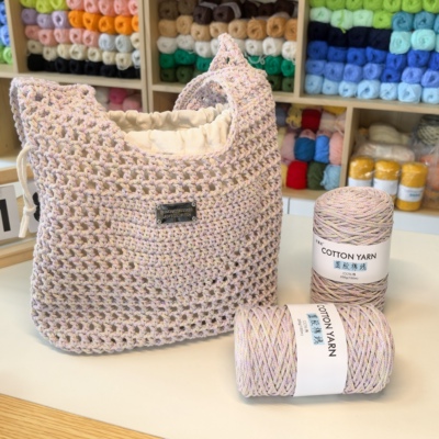 手工编织diy材料包钩织斜挎包