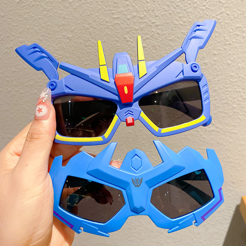 男童帅气奥特曼墨镜儿童时尚太阳镜防紫外线男孩搞怪潮酷眼镜批发