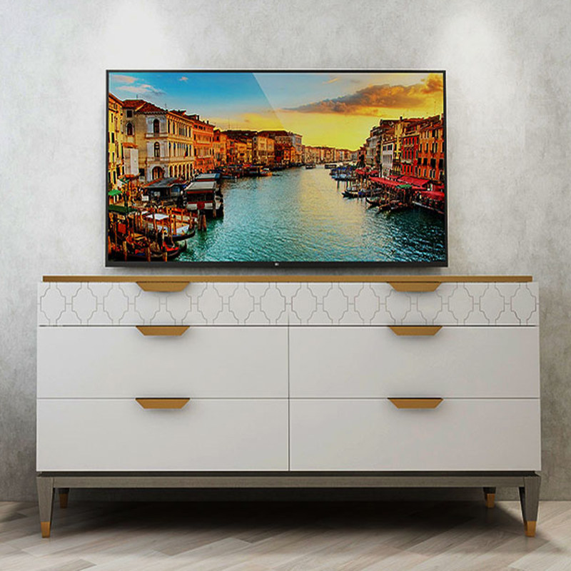 Moon Star Furniture Vance Mansion Light extravagance American style New Fashion Birch wood Metal handle TV cabinetin the Residential furniture , Cabinet , TV cabinet  category - from Buy2taobao.com to provide professional Taobao agent buy service