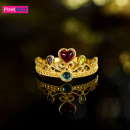 皇冠黄金戒指999镶宝石丹麦公主华冠戒指香港专柜同款 pinkbox经典