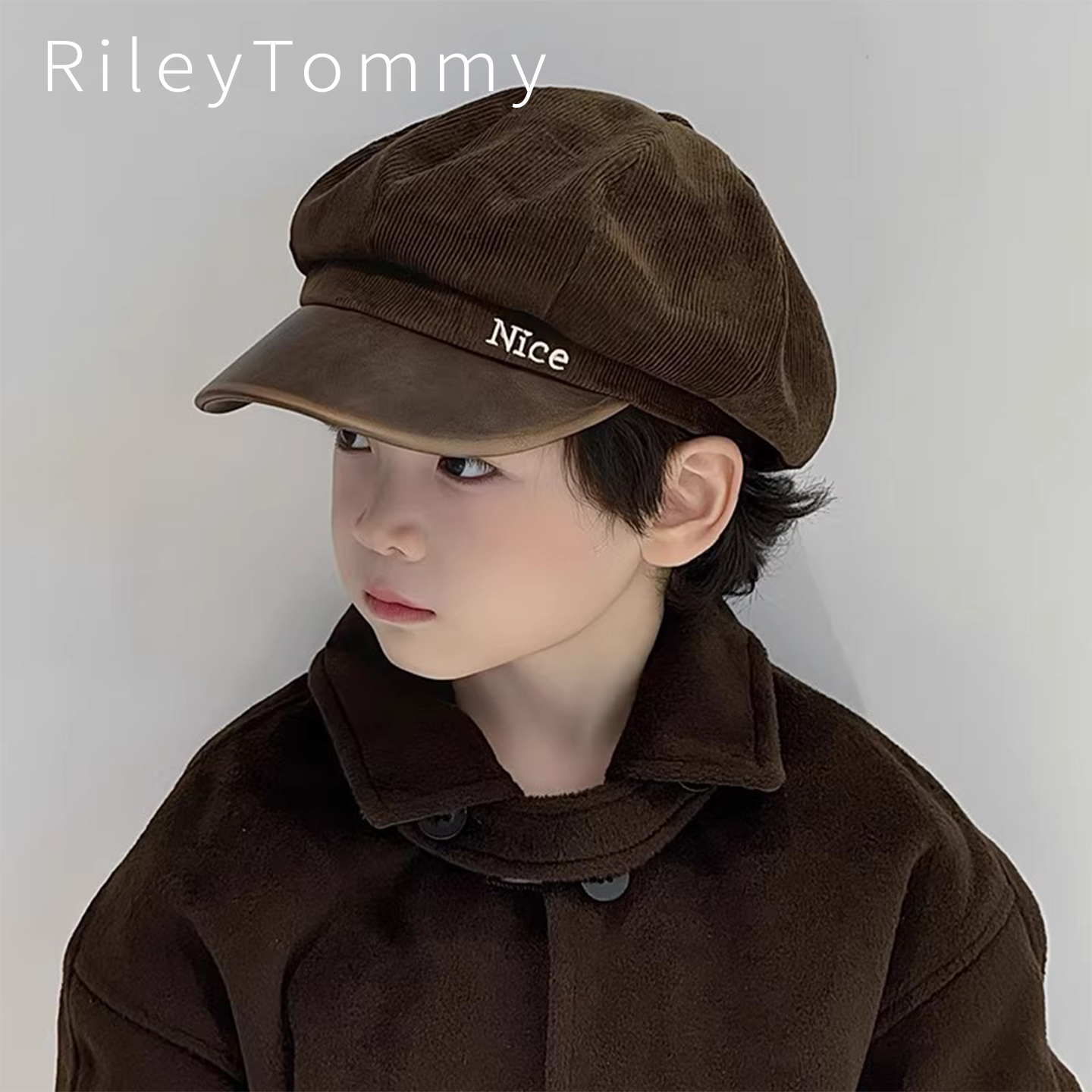 英国RileyTommy儿童八角贝雷帽