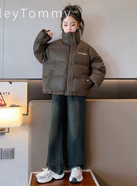 英国Riley Tommy儿童羽绒服三防中大童白鸭绒冬季保暖加厚羽绒服