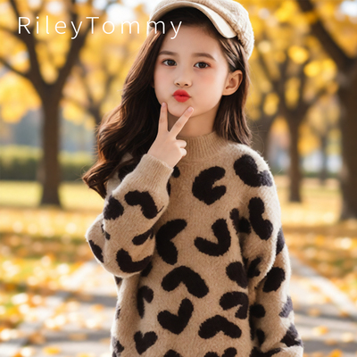 英国RileyTommy女童高领毛衣