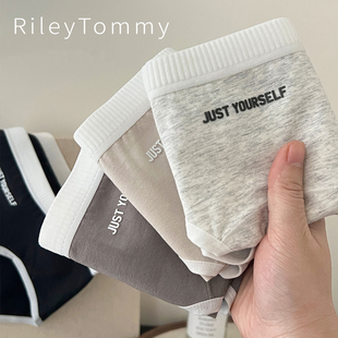 Tommy少女纯棉内裤 三角短裤 女款 7a抑菌大码 纯棉三角裤 英国Riley