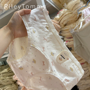 加长裆女生可爱无痕抗菌三角短裤 英国Riley Tommy少女纯棉内裤