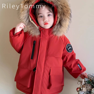 英国Riley 女童加绒加厚外套羽绒棉服 Tommy儿童派克服冬2026新款