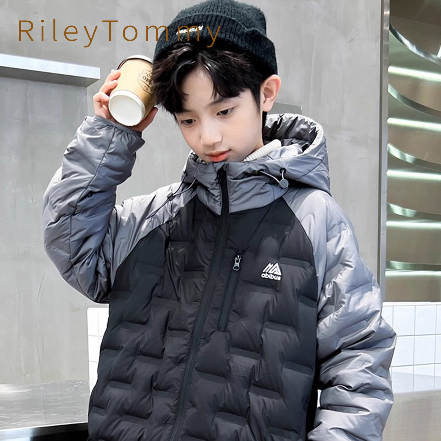 英国RileyTommy儿童连帽羽绒服