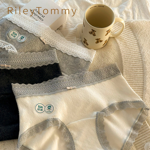 透气三角短裤 女中腰透气包臀加长款 Tommy少女纯棉内裤 英国Riley