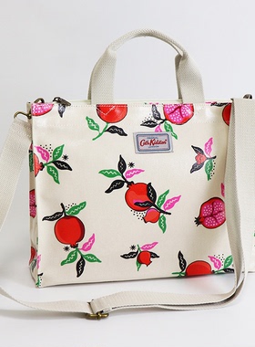 Cath Kidston英国防水印花帆布女单肩包上班通勤斜挎包轻便手提包
