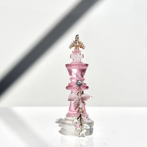 国际象棋水晶单颗棋子手工diy生日毕业礼物伴手礼可定制滴胶成品