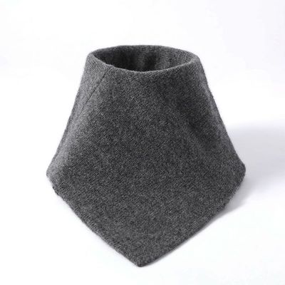 秋冬100%纯羊毛三角巾围巾女针织披肩护颈椎围脖假领子假衣领脖套