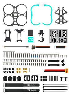 机架配件 Dollyfly25 鲨伯Sub250 穿越机