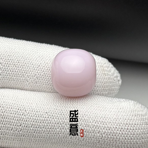 雪巴琉璃珠老型桶珠樱花粉色料腰珠顶珠单珠星月菩提绿松蜜蜡配珠