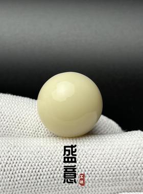 雪巴琉璃高瓷象牙白圆珠顶珠腰珠星月金刚猴头绿松南红蜜蜡配珠