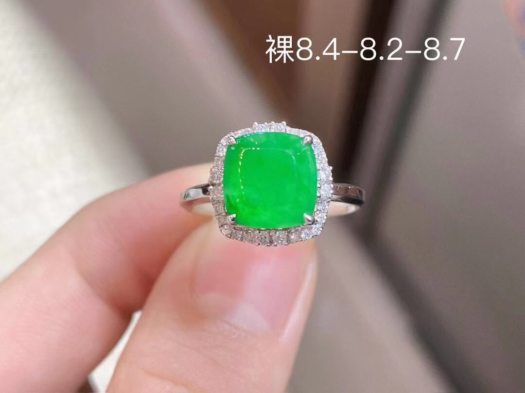 冰阳绿戒指