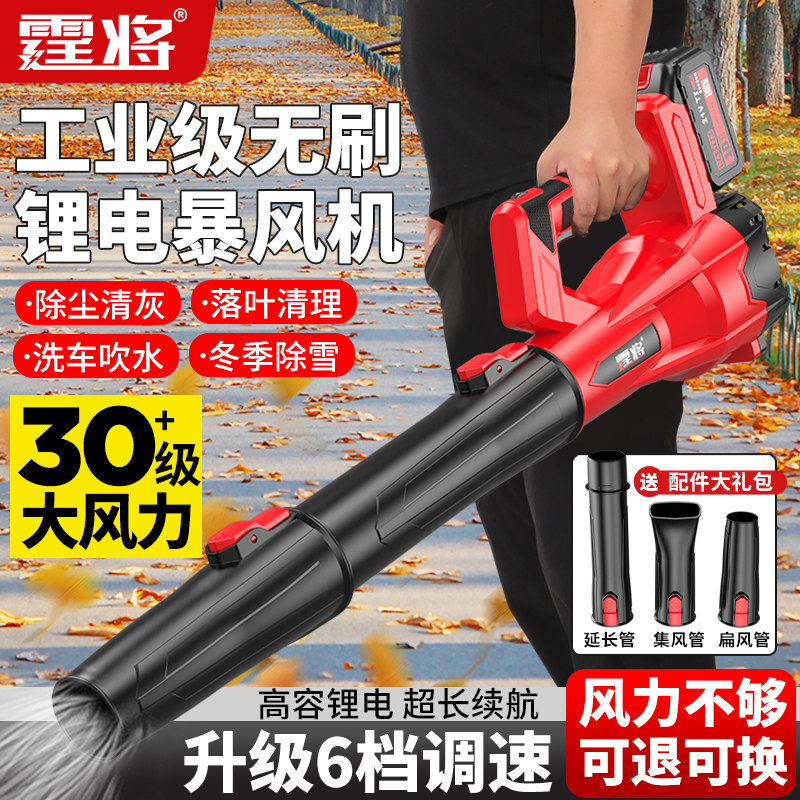 霆将锂电无线暴力吹风机扫雪神器
