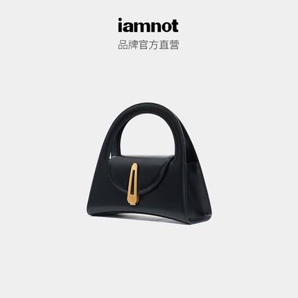 iamnot谭松韵同款原创黑色沙漏包真皮小众设计通勤手提包七夕礼物