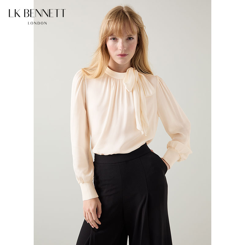 lkbennett法式飘领套头