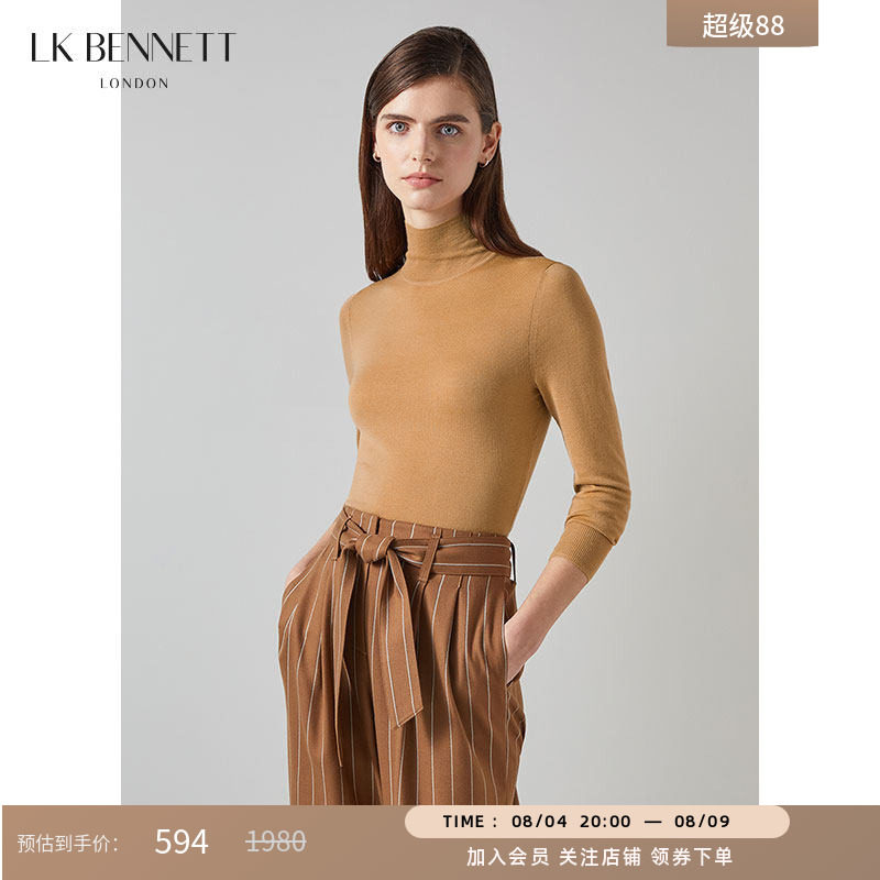 lkbennett绵羊毛套头高领
