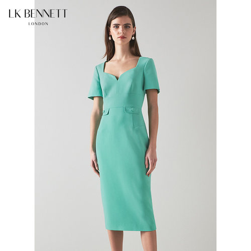 lkbennett薄荷绿小礼服
