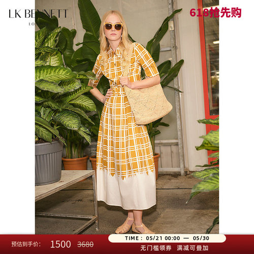 lkbennett欧美polo领连衣裙