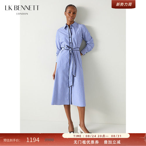lkbennett衬衫裙纯棉连衣裙