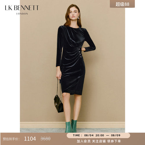 丝绒黑色优雅法式l.k.bennett