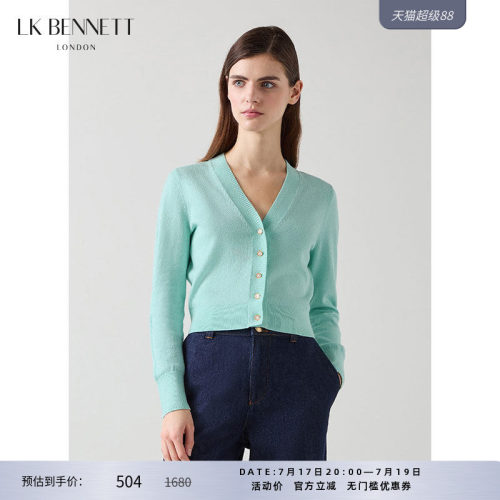 lkbennett开衫针织v领